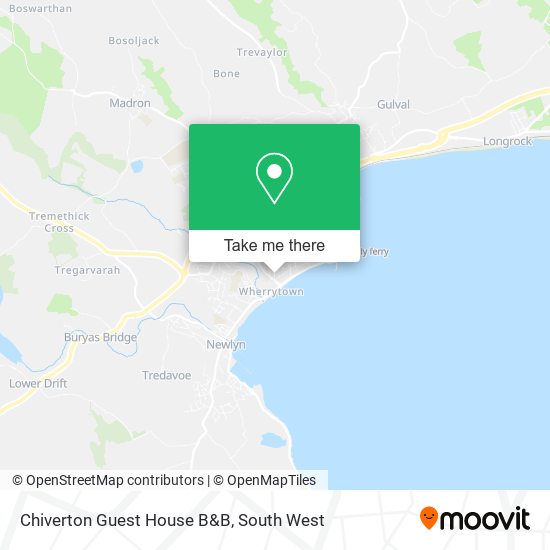 Chiverton Guest House B&B map