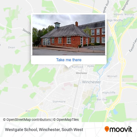Westgate School, Winchester map