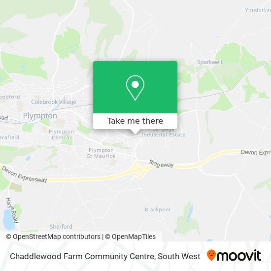 Chaddlewood Farm Community Centre map
