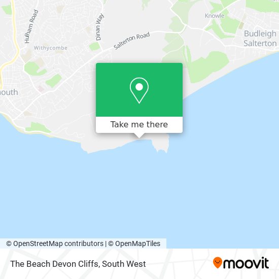 The Beach Devon Cliffs map