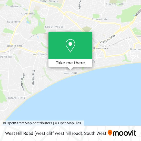 West Hill Road (west cliff west hill road) map