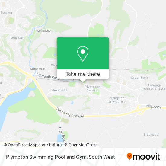 Plympton Swimming Pool and Gym map