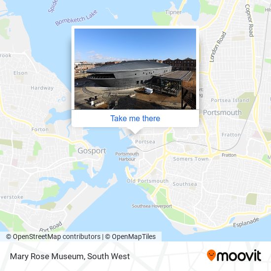 Mary Rose Museum map