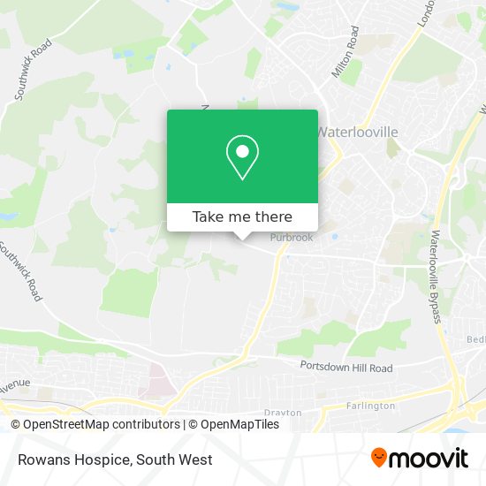 Rowans Hospice map