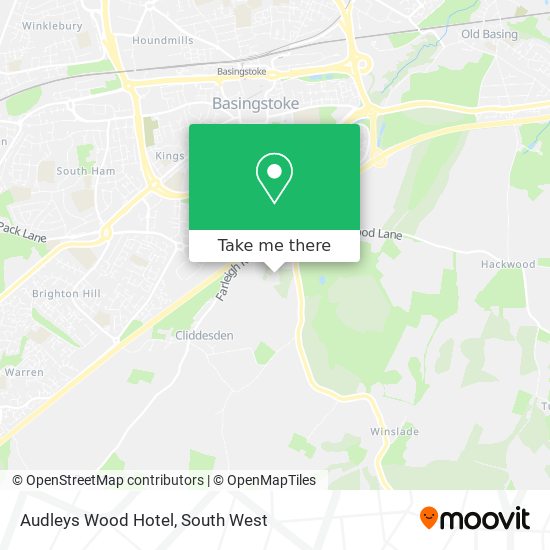 Audleys Wood Hotel map