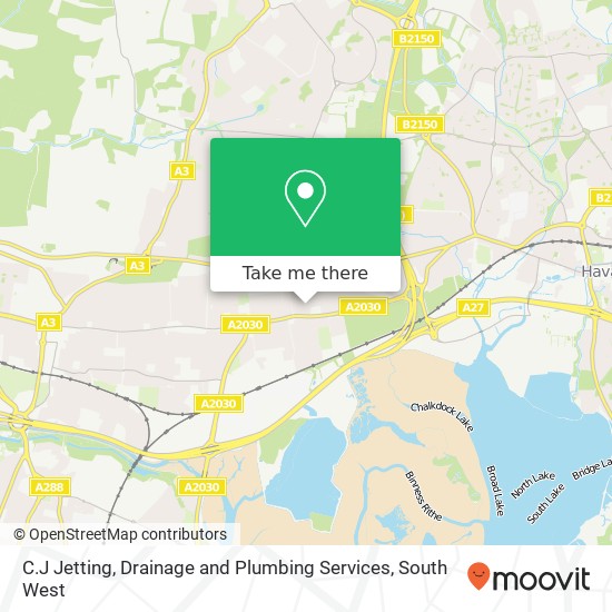 C.J Jetting, Drainage and Plumbing Services map