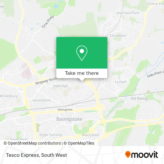 Tesco Express map