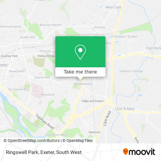 Ringswell Park, Exeter map