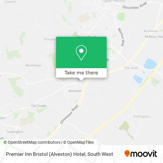 Premier Inn Bristol (Alveston) Hotel map
