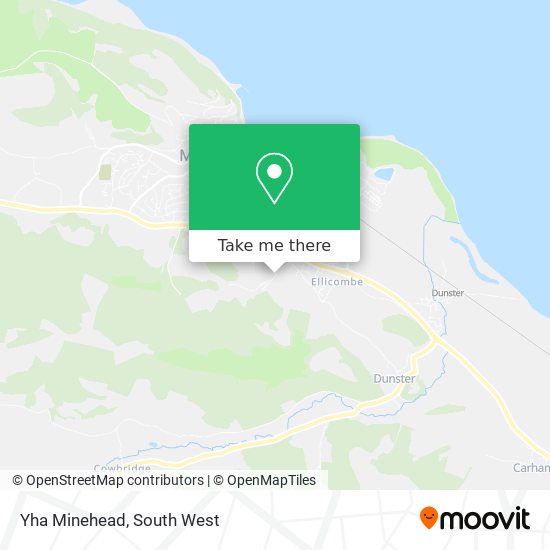 Yha Minehead map