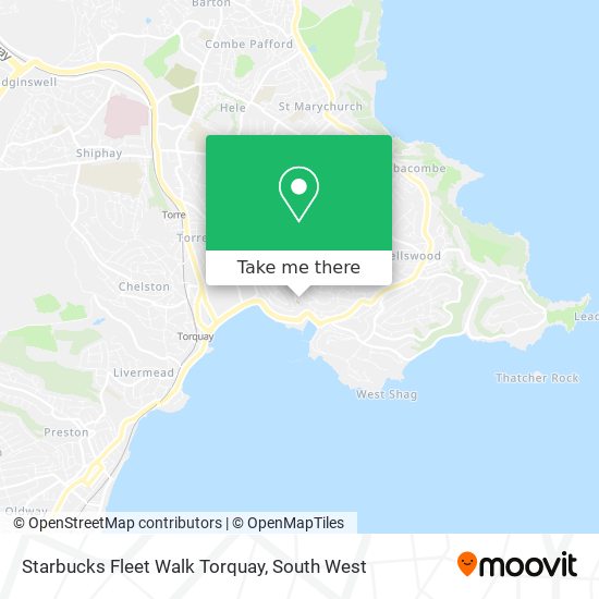 Starbucks Fleet Walk Torquay map