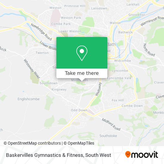 Baskervilles Gymnastics & Fitness map