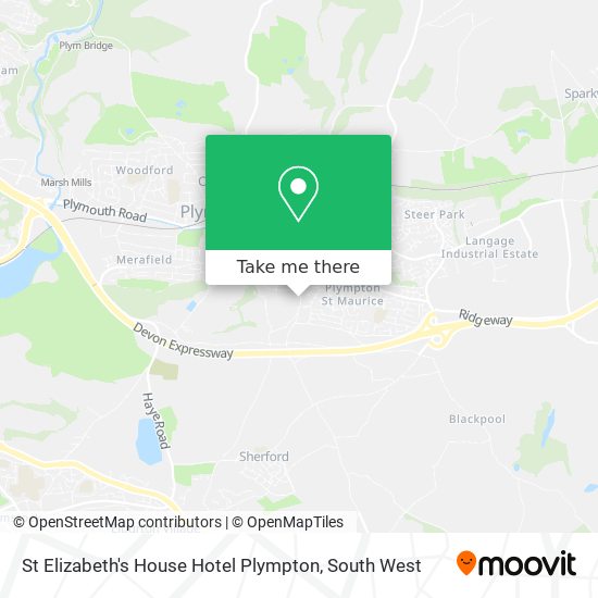 St Elizabeth's House Hotel Plympton map