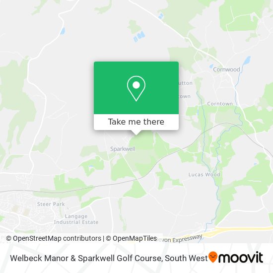 Welbeck Manor & Sparkwell Golf Course map