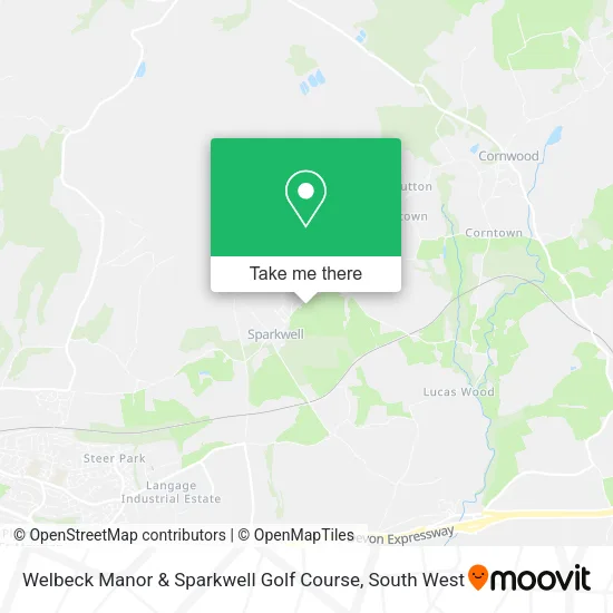 Welbeck Manor & Sparkwell Golf Course map