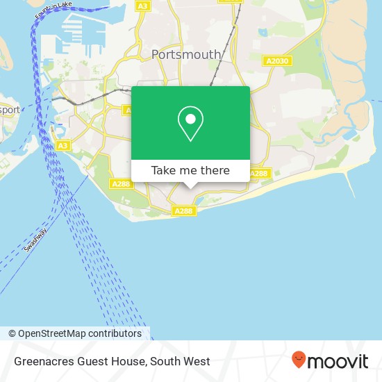 Greenacres Guest House, 12 Marion Road Southsea Southsea PO4 0QX map