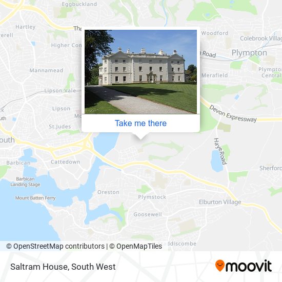 Saltram House map