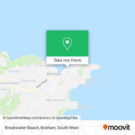 Breakwater Beach, Brixham map