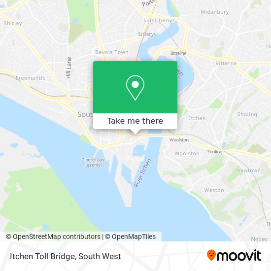 Itchen Toll Bridge map