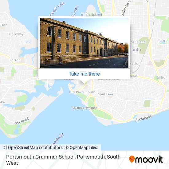 Portsmouth Grammar School, Portsmouth map