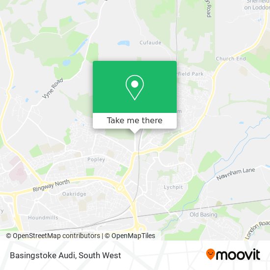 Basingstoke Audi map