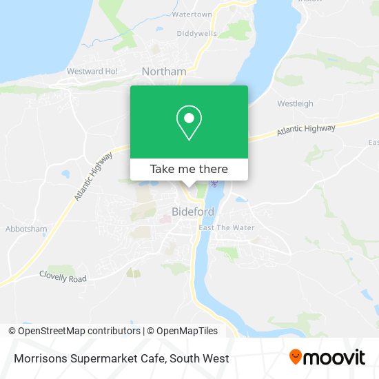 Morrisons Supermarket Cafe map