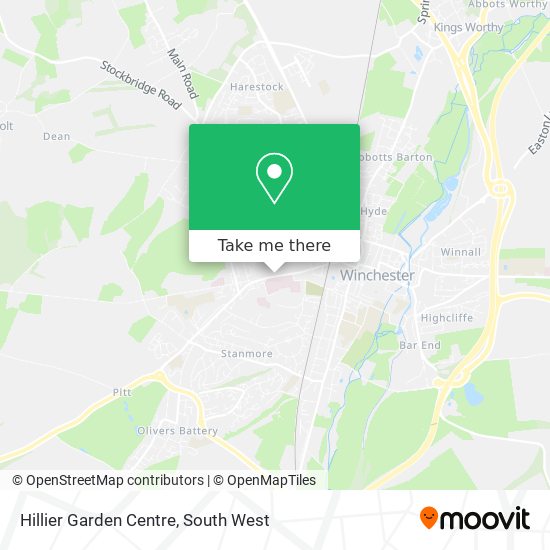 Hillier Garden Centre map