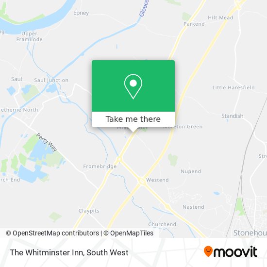 The Whitminster Inn map