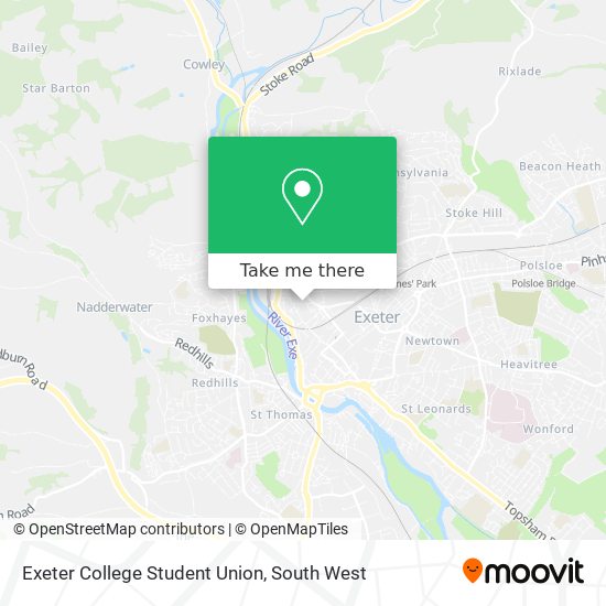 Exeter College Student Union map