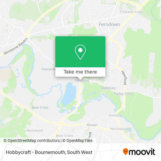 Hobbycraft - Bournemouth map