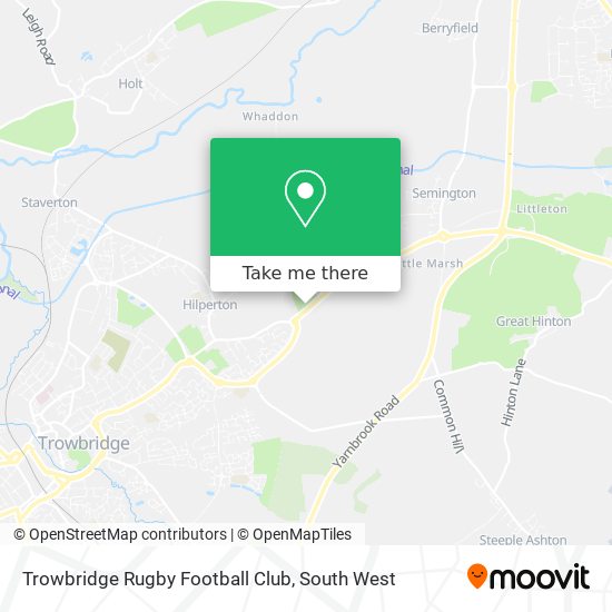 Trowbridge Rugby Football Club map