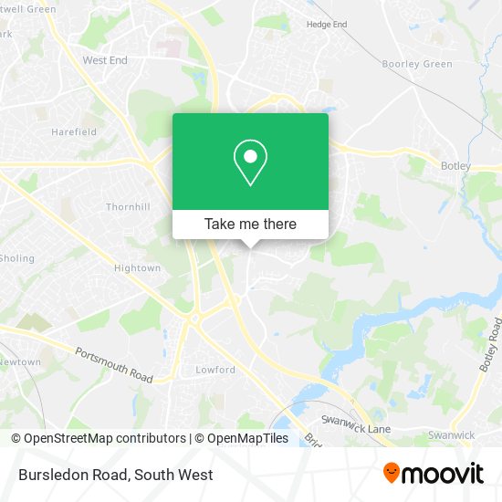 Bursledon Road map