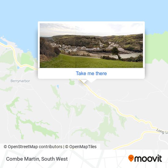 Combe Martin map