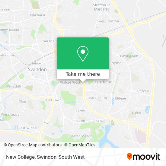 New College, Swindon map