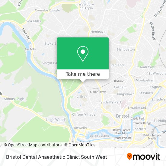 Bristol Dental Anaesthetic Clinic map