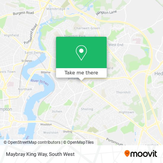 Maybray King Way map