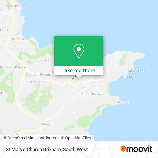 St Mary's Church Brixham map