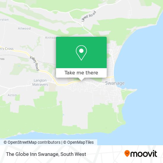 The Globe Inn Swanage map