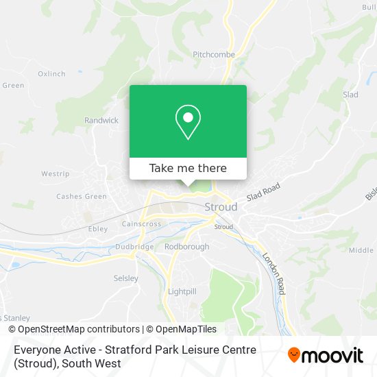 Everyone Active - Stratford Park Leisure Centre (Stroud) map