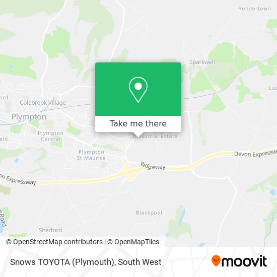 Snows TOYOTA (Plymouth) map