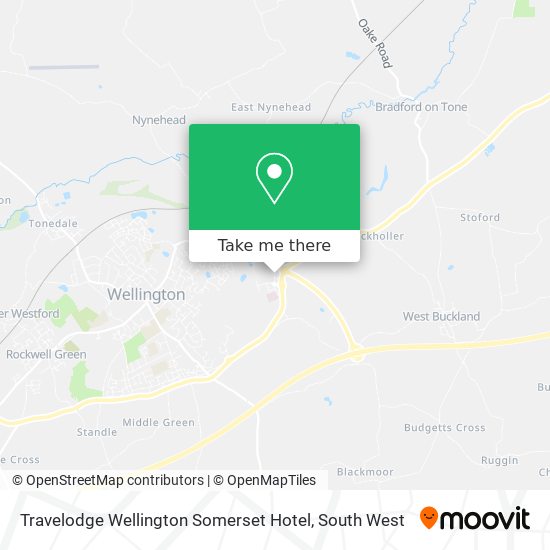 Travelodge Wellington Somerset Hotel map