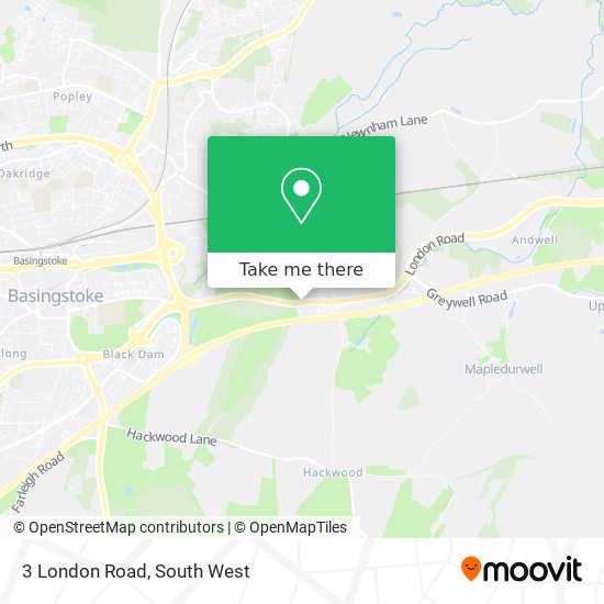 3 London Road map