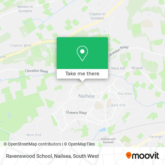 Ravenswood School, Nailsea map