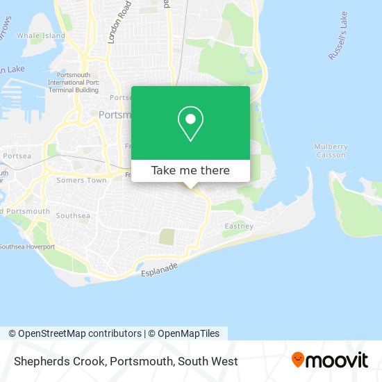 Shepherds Crook, Portsmouth map