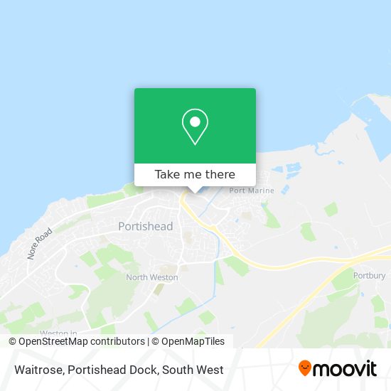 Waitrose, Portishead Dock map