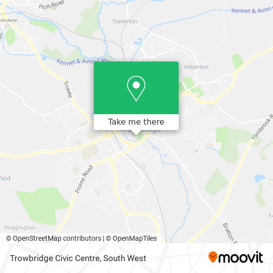 Trowbridge Civic Centre map