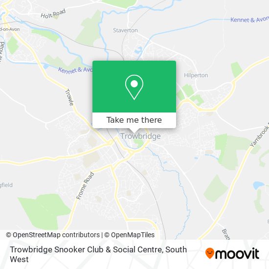 Trowbridge Snooker Club & Social Centre map