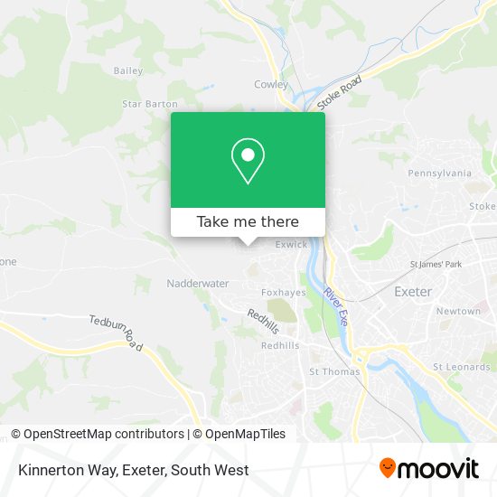 Kinnerton Way, Exeter map