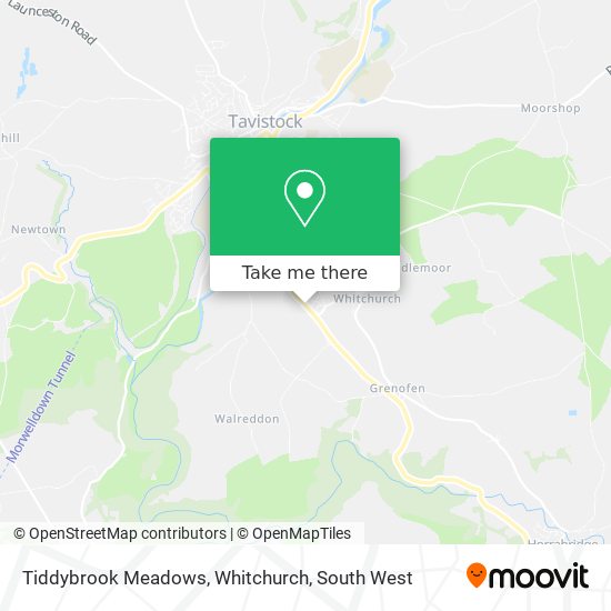 Tiddybrook Meadows, Whitchurch map