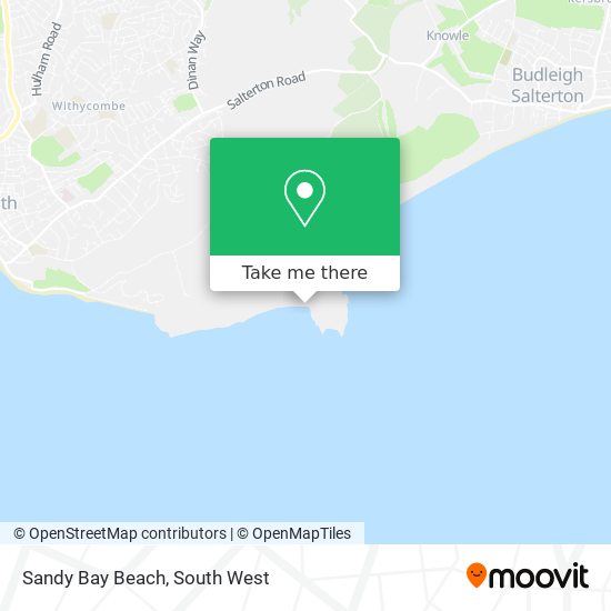 Sandy Bay Beach map
